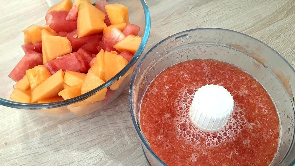 mixer-le-melon-et-la-pastèque